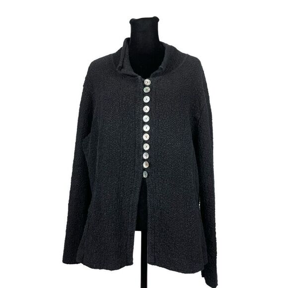 Willow Anthropologie Textured 100% Cotton Lagenlook Cardigan Sweater - Women’s L - Picture 1 of 7